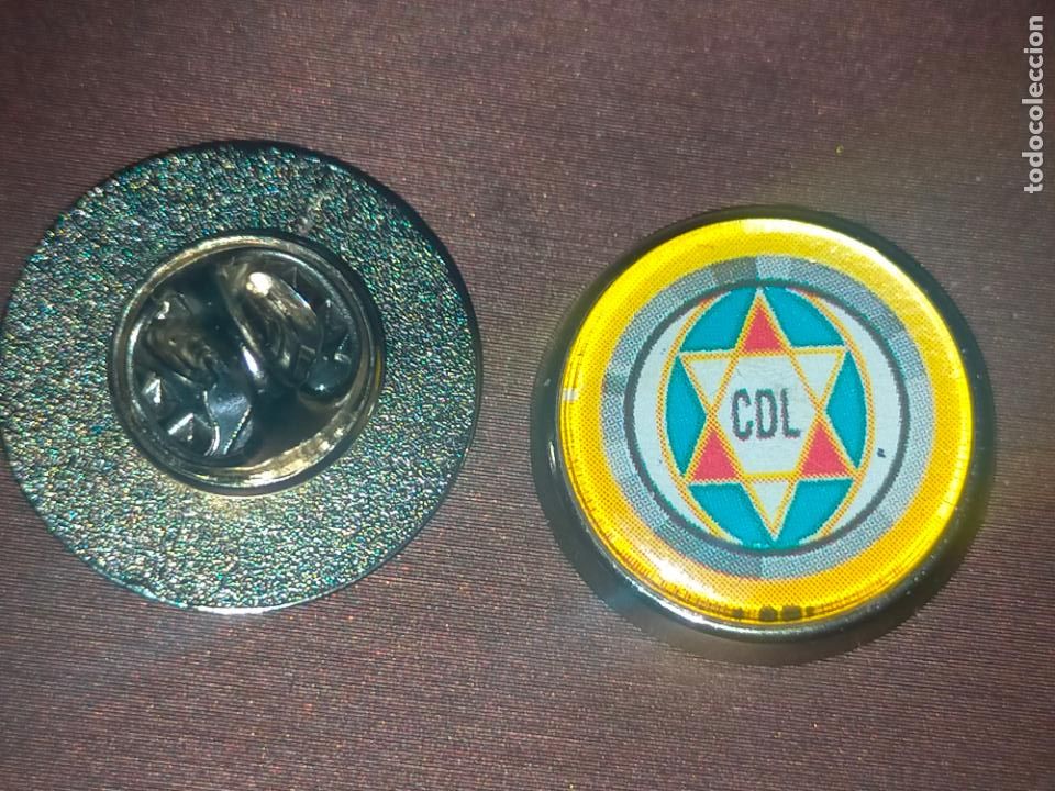 Collection pins: PIN REDONDO METAL - FUTBOL CLUB EQUIPO JUGADOR - EQUIPO CLUB DEPORTIVO LOGRO&Ntilde;ES