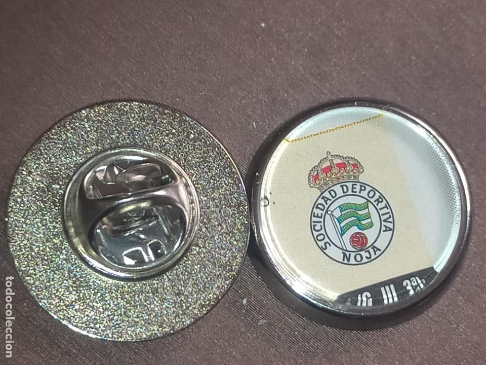 Collection pins: PIN REDONDO METAL - FUTBOL CLUB escudo EQUIPO - Noja Cantabria