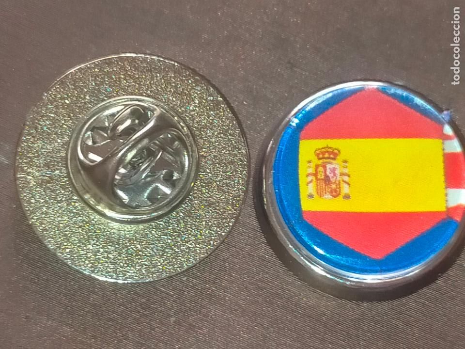 Pins de cole&ccedil;&atilde;o: PIN REDONDO METAL - bandera de Espa&ntilde;a escudo espa&ntilde;ol