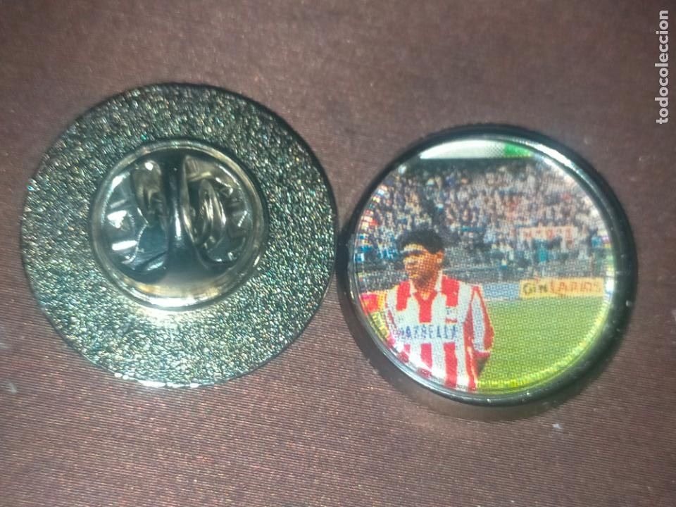 Pin's de collection: PIN REDONDO METAL - futbol - club - equipo - jugador - atletico de madrid