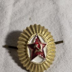 Pins de colección: PIN MILITAR, PLACA DE GORRA, VINTAGE URSS, UNIÓN SOVIETICA, ORIGINAL RUSO