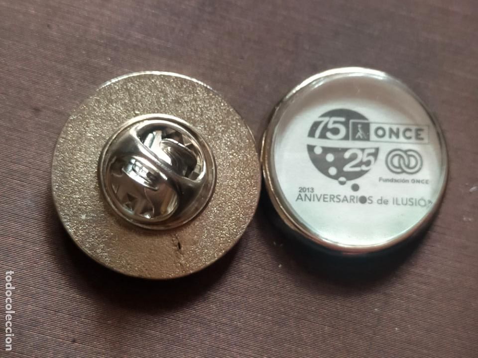 Pins e Spille di collezione: pin redondo metal - cup&oacute;n de la ONCE O.N.C.E