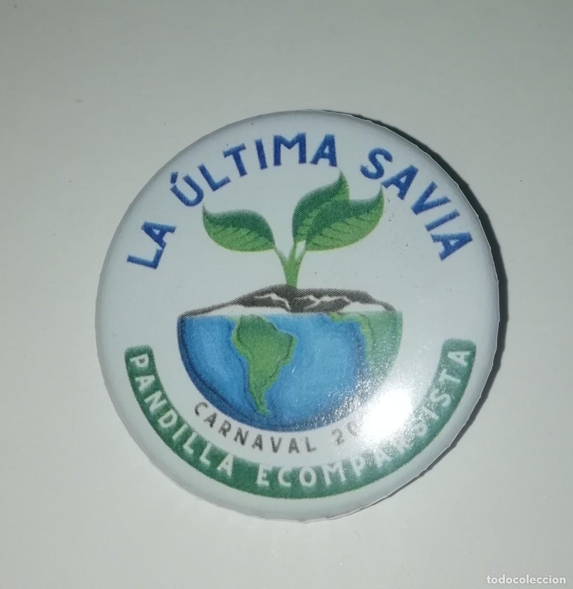 Pins de colecci&oacute;n: Carnaval de C&aacute;diz chapa comparsa infantil la ultima savia de jesus bienvenido 2023