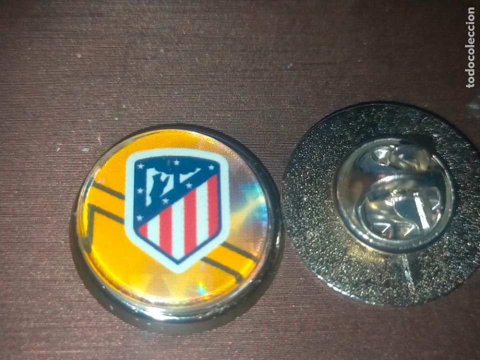 Pins de cole&ccedil;&atilde;o: PIN REDONDO METAL - FUTBOL CLUB JUGADOR EQUIPO - ATLETICO DE MADRID