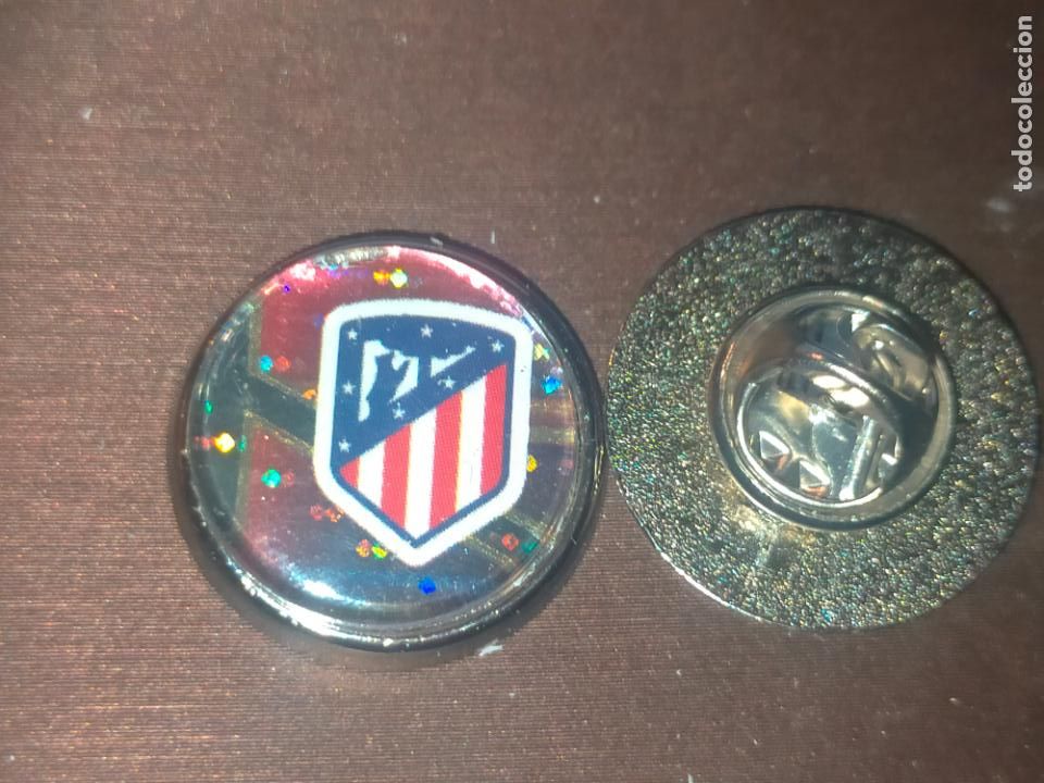Pins de cole&ccedil;&atilde;o: PIN REDONDO METAL - FUTBOL CLUB JUGADOR EQUIPO - ATLETICO DE MADRID