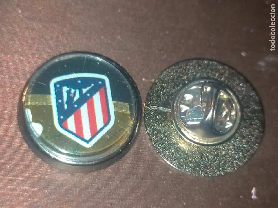 Collection pins: PIN REDONDO METAL - FUTBOL CLUB JUGADOR EQUIPO - ATLETICO DE MADRID