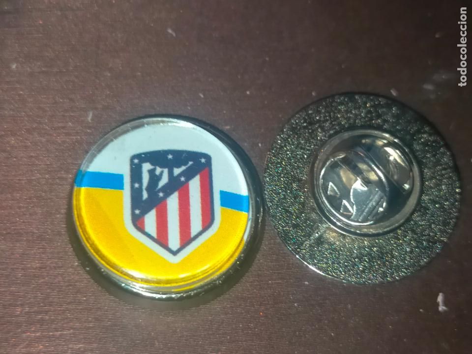 Pins de cole&ccedil;&atilde;o: PIN REDONDO METAL - FUTBOL CLUB JUGADOR EQUIPO - ATLETICO DE MADRID