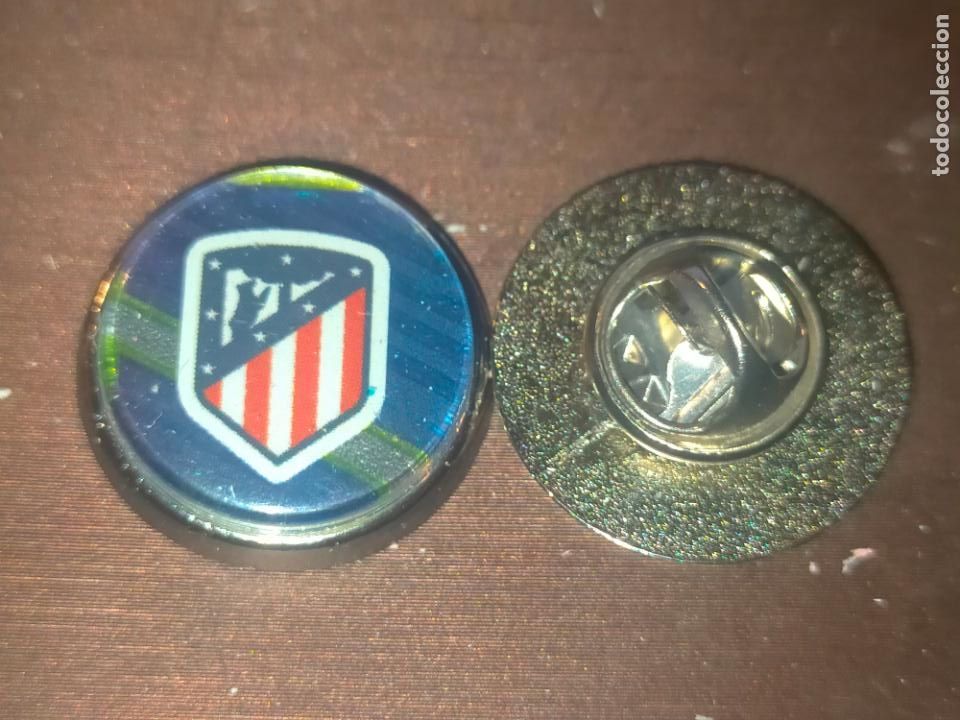 Pins de cole&ccedil;&atilde;o: PIN REDONDO METAL - FUTBOL CLUB JUGADOR EQUIPO - ATLETICO DE MADRID