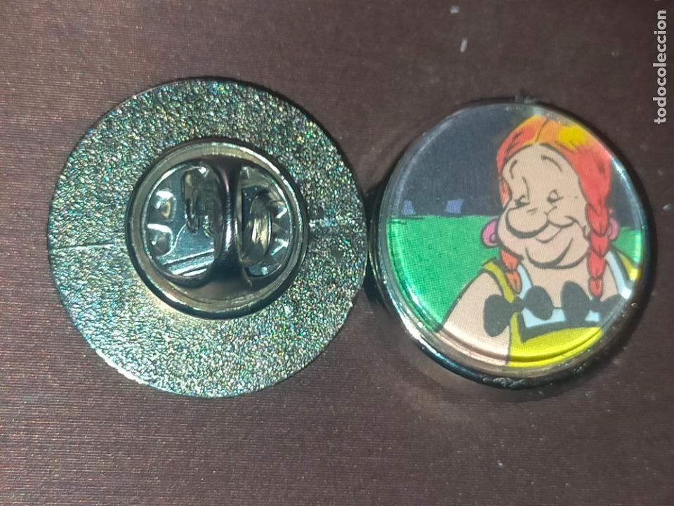 Pins de colecci&oacute;n: PIN REDONDO METAL - dibujos animados Ast&eacute;rix y Ob&eacute;lix