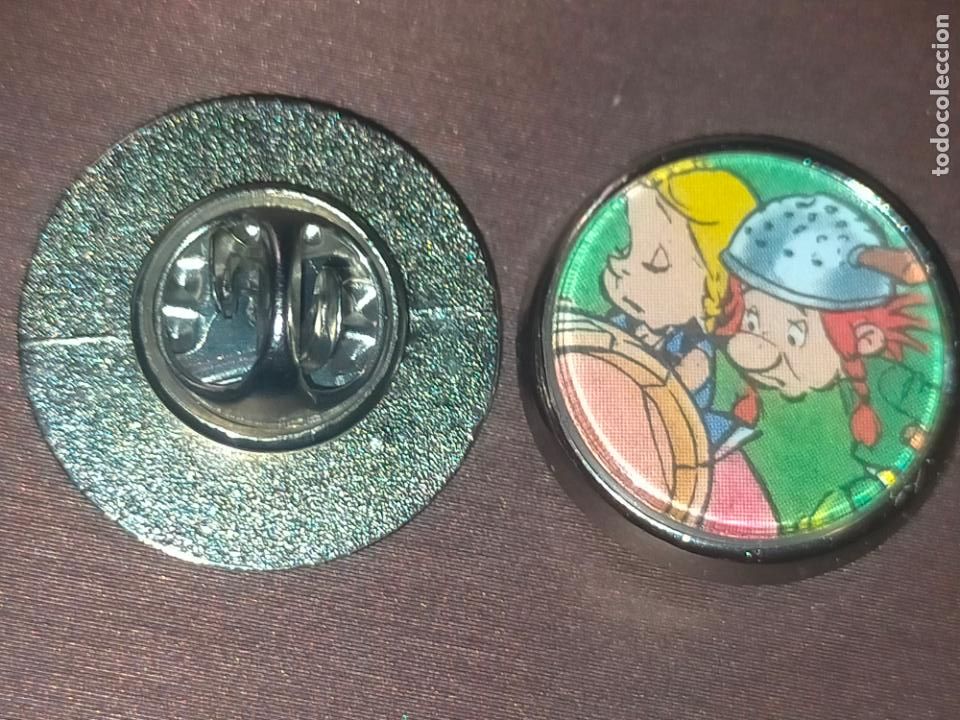 Pins de colecci&oacute;n: PIN REDONDO METAL - dibujos animados Ast&eacute;rix y Ob&eacute;lix