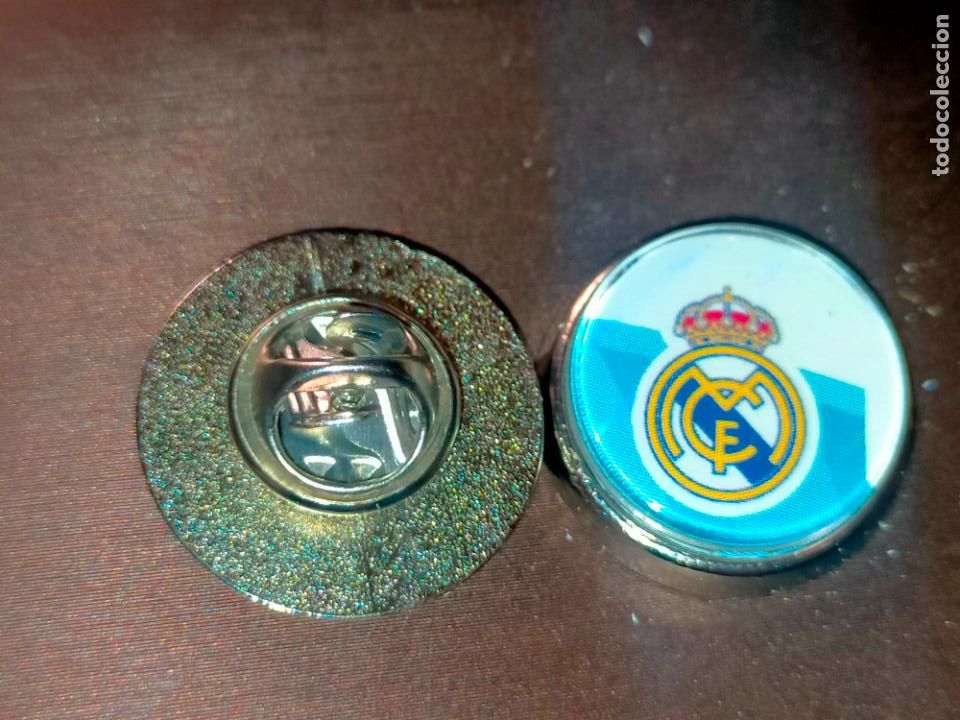 Pins de cole&ccedil;&atilde;o: PIN REDONDO METAL - F&Uacute;TBOL ESCUDO REAL MADRID
