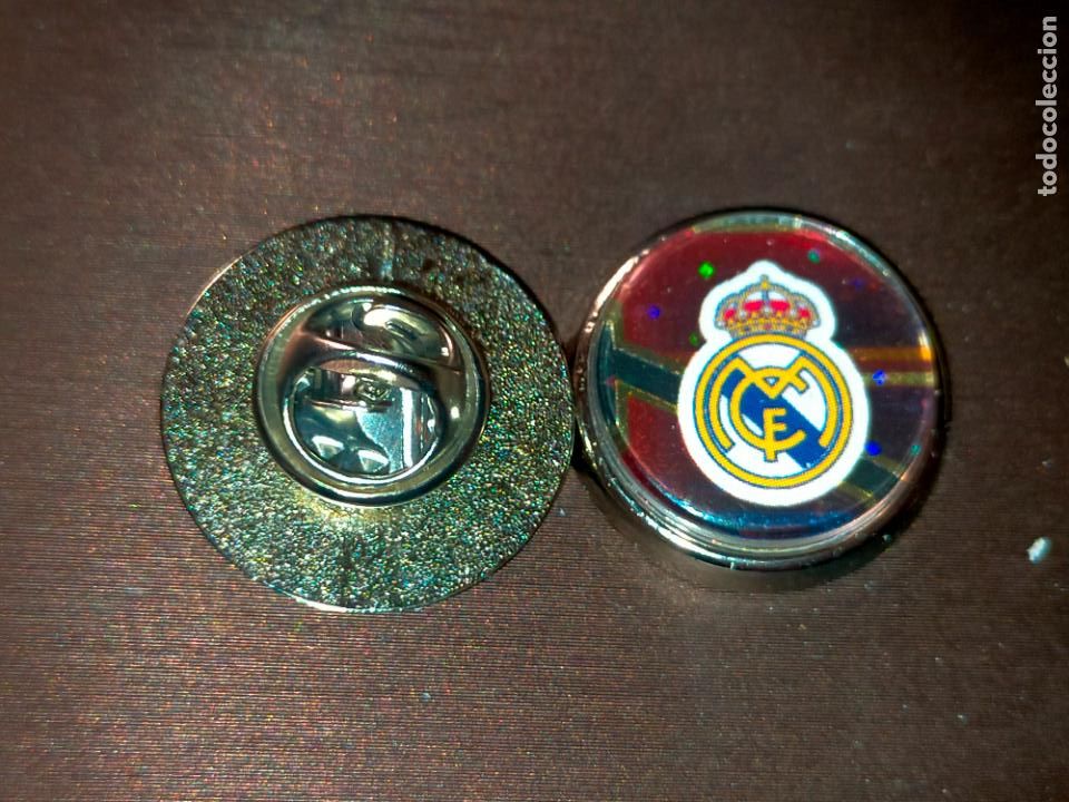 Pins de cole&ccedil;&atilde;o: PIN REDONDO METAL - F&Uacute;TBOL ESCUDO REAL MADRID