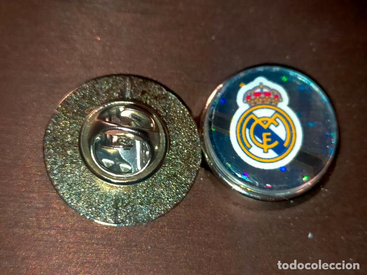 Pins de cole&ccedil;&atilde;o: PIN REDONDO METAL - F&Uacute;TBOL ESCUDO REAL MADRID