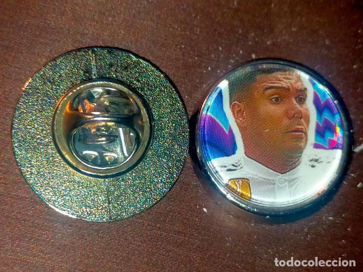 Pins de cole&ccedil;&atilde;o: PIN REDONDO METAL - F&Uacute;TBOL liga jugador equipo REAL MADRID