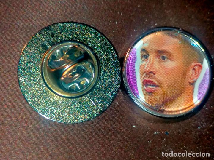 Pins de cole&ccedil;&atilde;o: PIN REDONDO METAL - F&Uacute;TBOL liga jugador equipo REAL MADRID