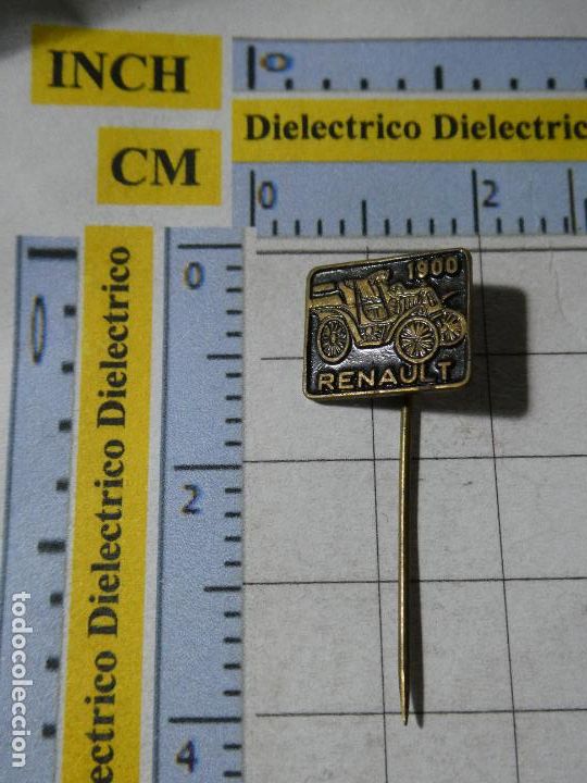 Pins de colecci&oacute;n: ANTIGUA INSIGNIA ALFILER DE COCHES MOTOS. COCHE RENAULT DE 1900. NO PIN