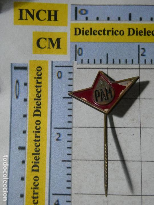 Collection pins: ANTIGUA INSIGNIA ALFILER DE COCHES MOTOS. PAM ESTACIONES SERVICIO HOLANDA?. NO PIN