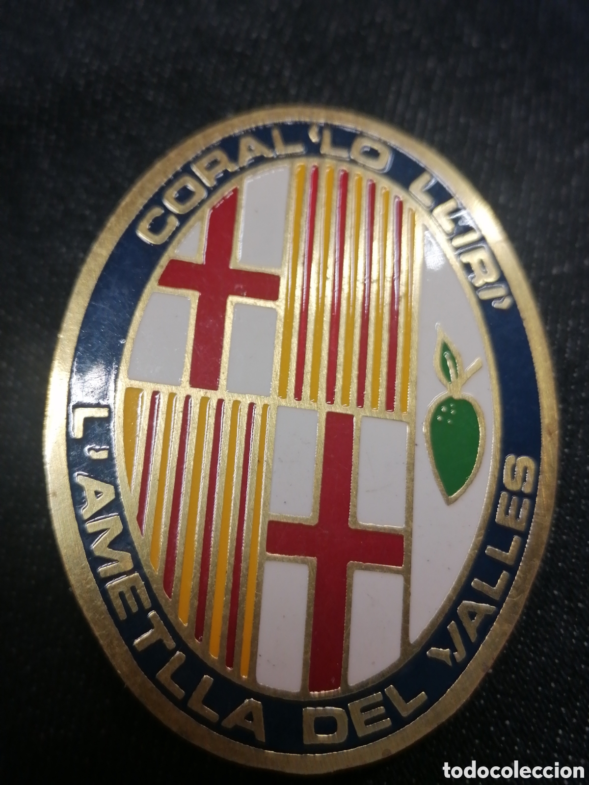 Sammlung von Pins: Pin tipo insignia grande coral Lo lliri l'Ametlla del Vall&egrave;s
