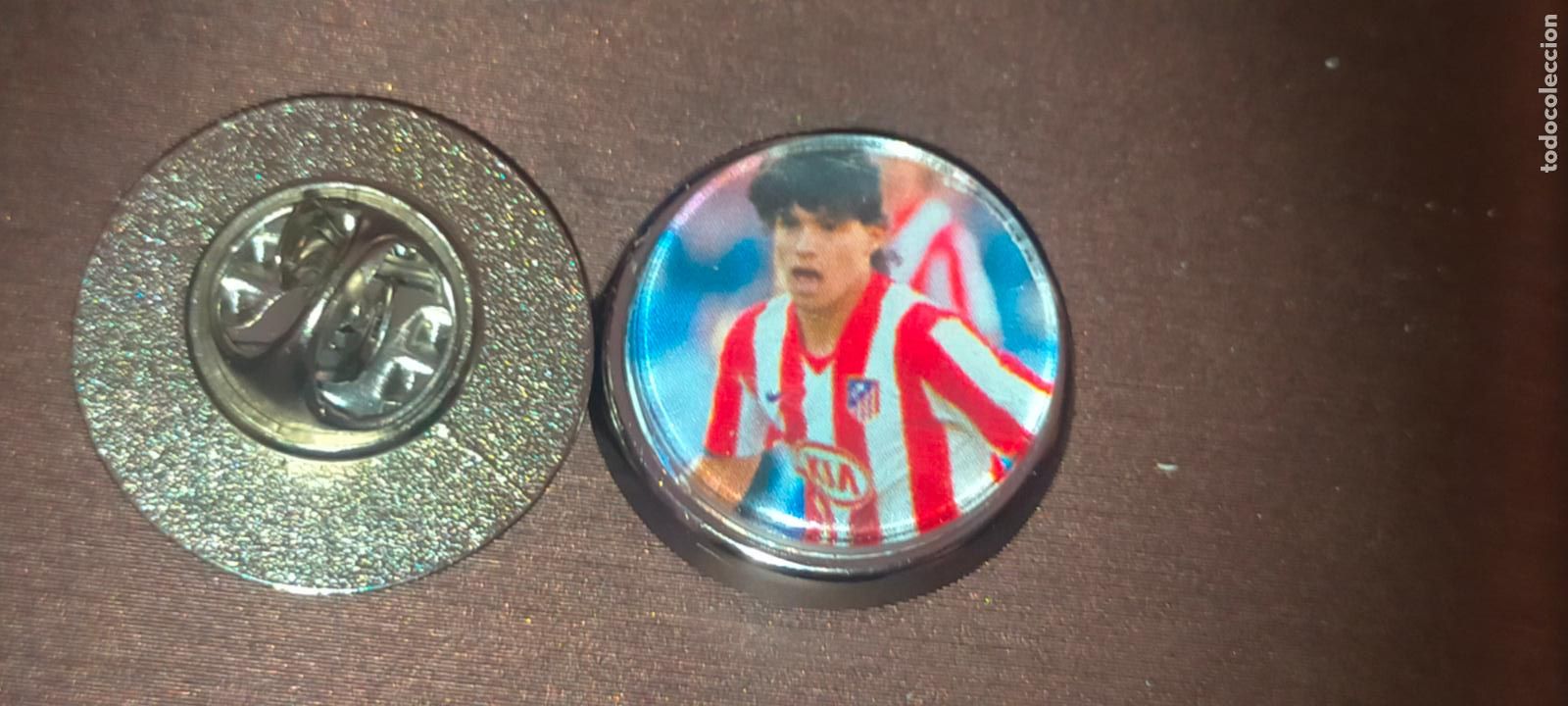 Collection pins: PIN REDONDO METAL - FUTBOL CLUB JUGADOR EQUIPO - ATLETICO DE MADRID