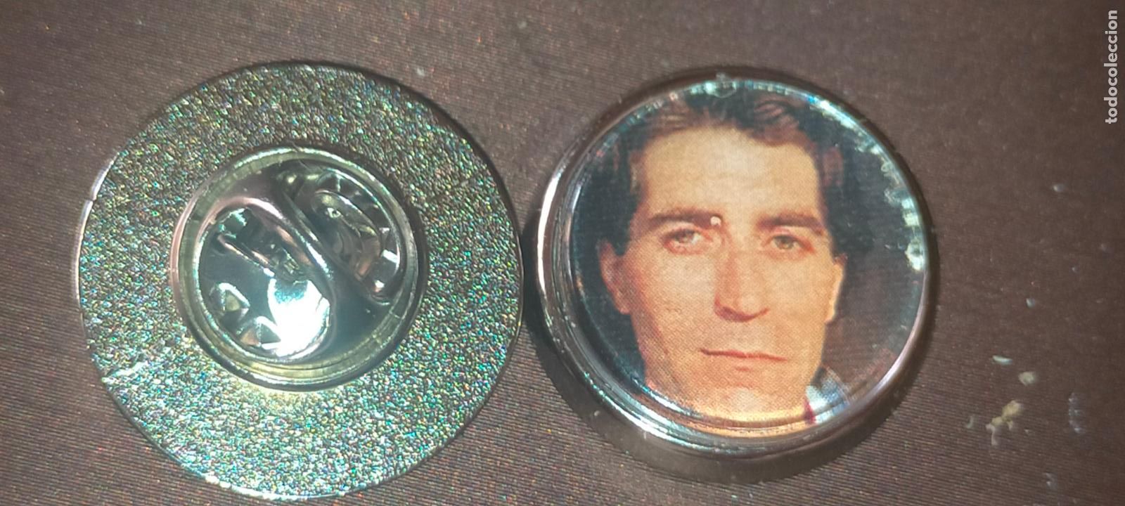 Pins de colecci&oacute;n: pin redondo metal - cantante joaquin sabina