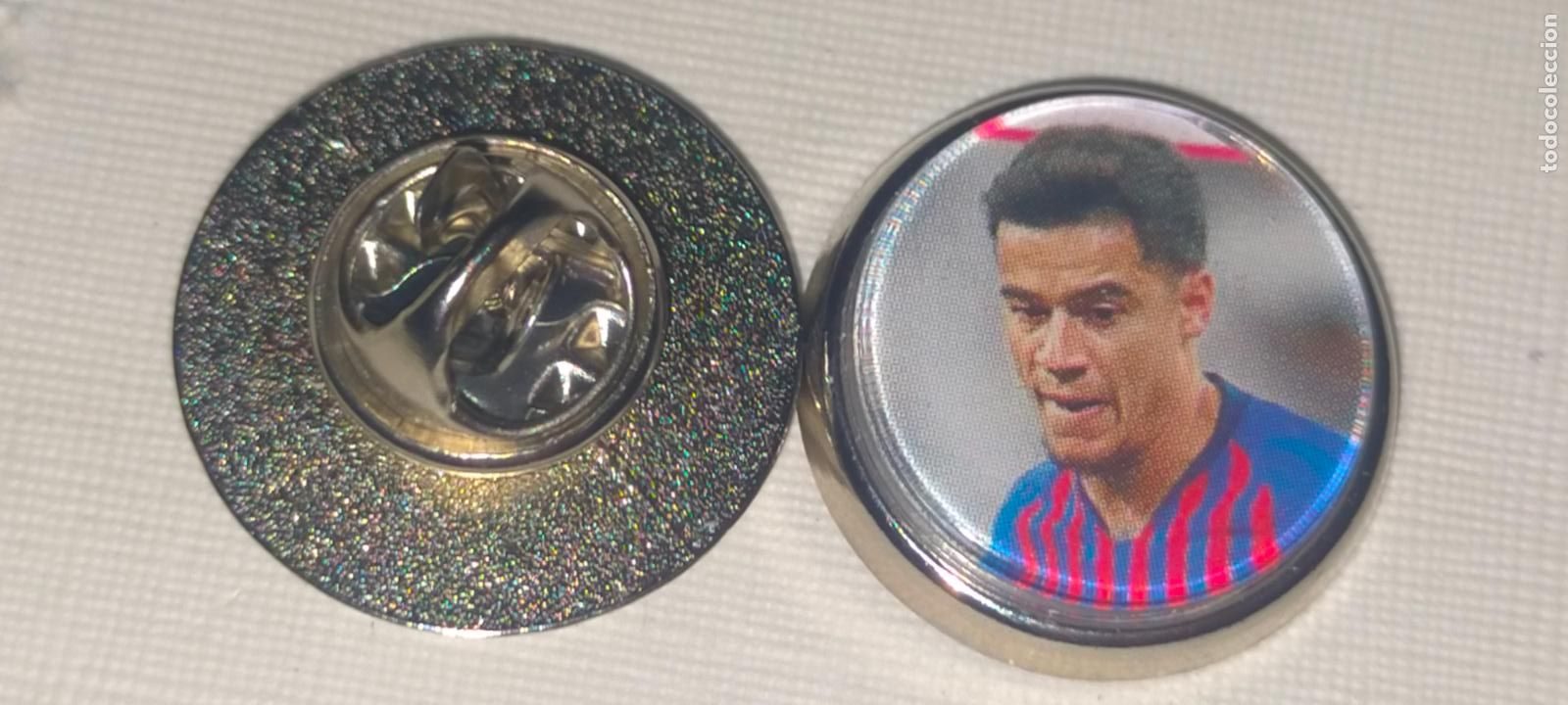 Pins de colecci&oacute;n: PIN REDONDO METAL - FUTBOL EQUIPO COMPONENTE O JUGADOR FUTBOL CLUB BARCELONA