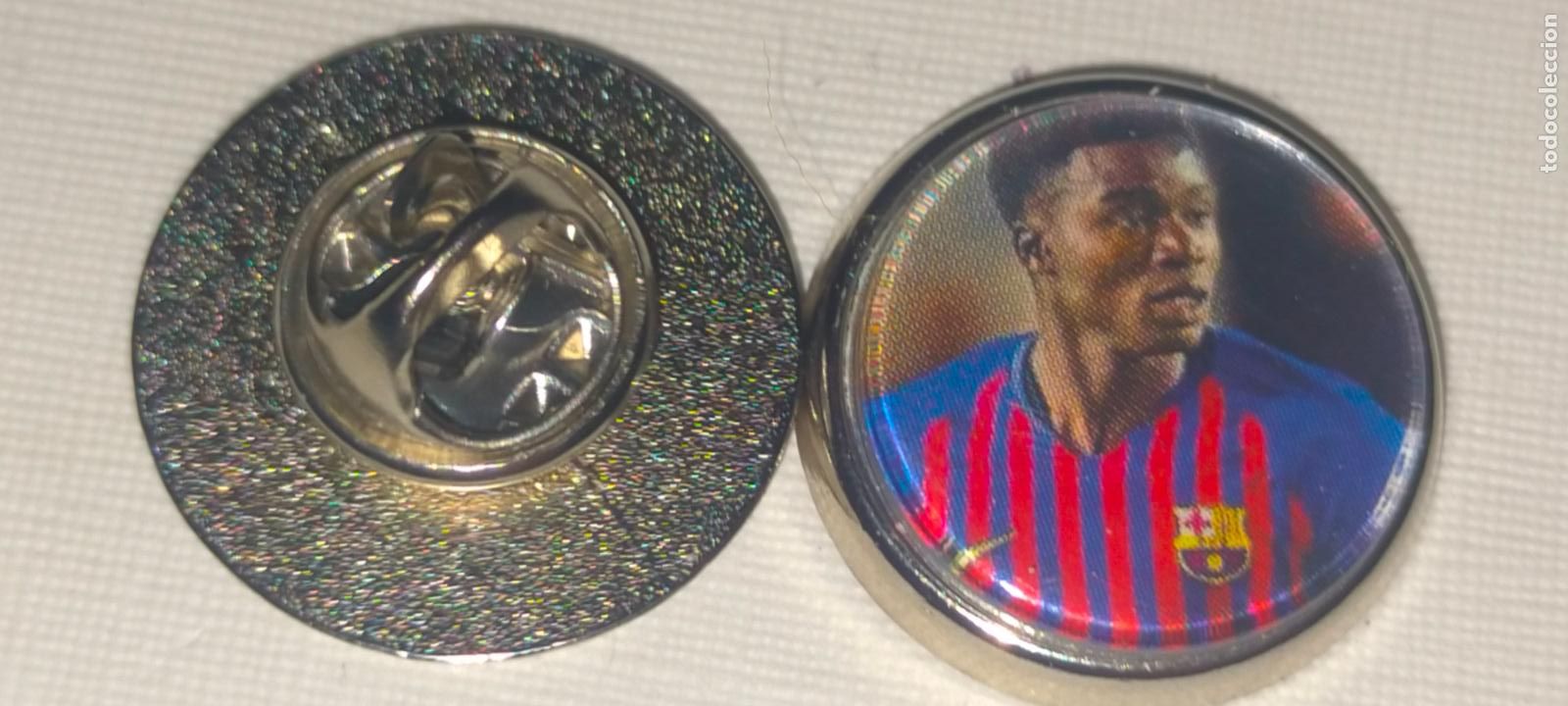 Pins de cole&ccedil;&atilde;o: PIN REDONDO METAL - FUTBOL EQUIPO COMPONENTE O JUGADOR FUTBOL CLUB BARCELONA