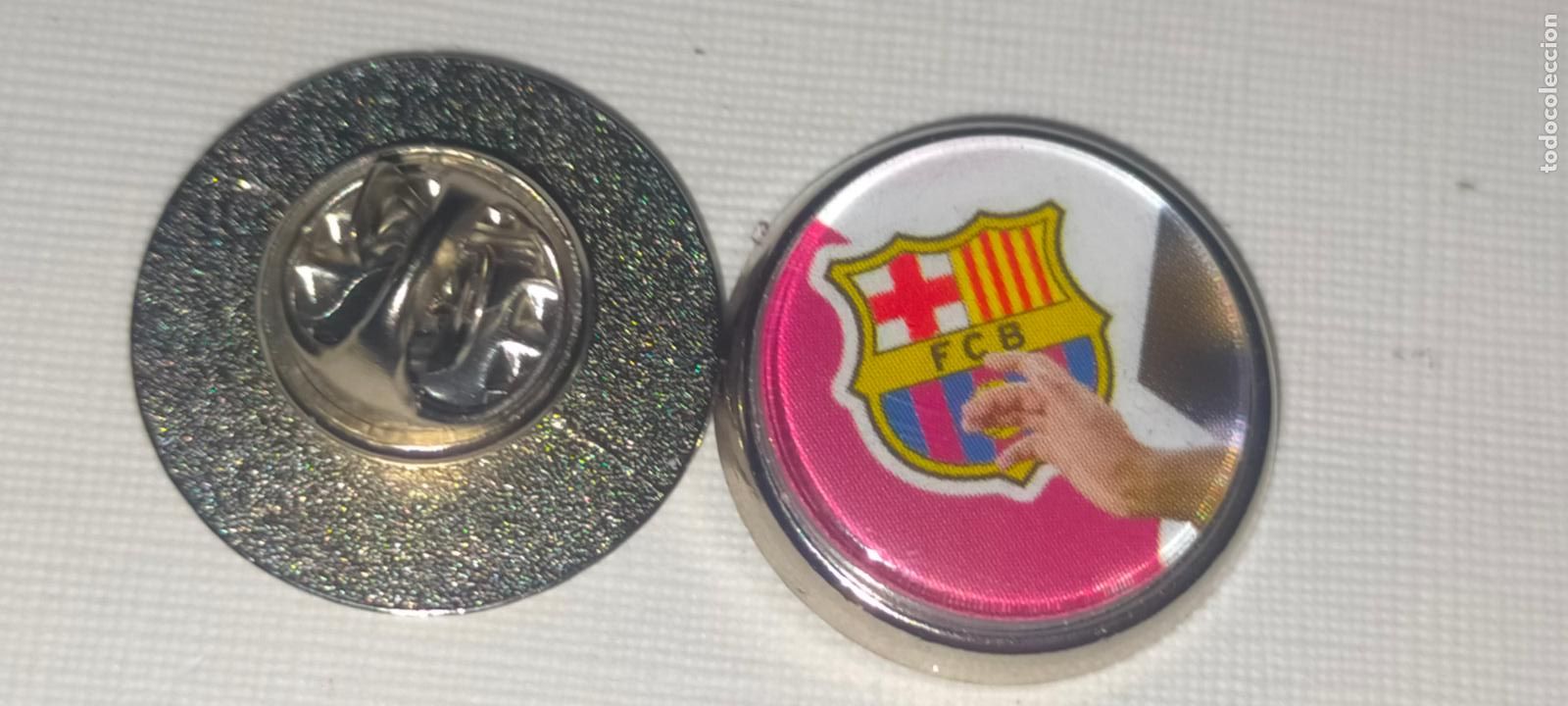 Pins de cole&ccedil;&atilde;o: PIN REDONDO METAL - FUTBOL EQUIPO COMPONENTE O JUGADOR FUTBOL CLUB BARCELONA escudo