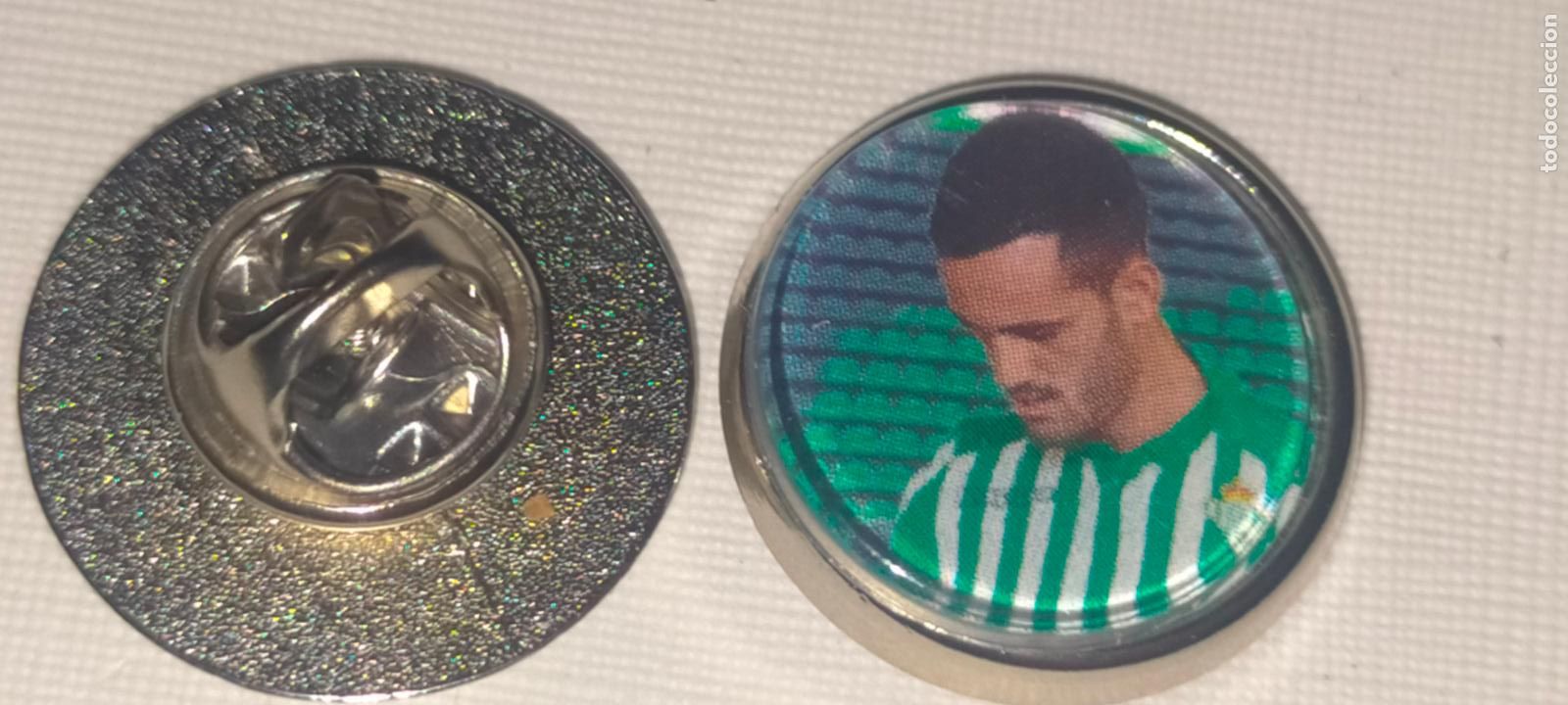 Collection pins: PIN REDONDO METAL - FUTBOL EQUIPO COMPONENTE O JUGADOR CLUB REAL BETIS BALOMPIE