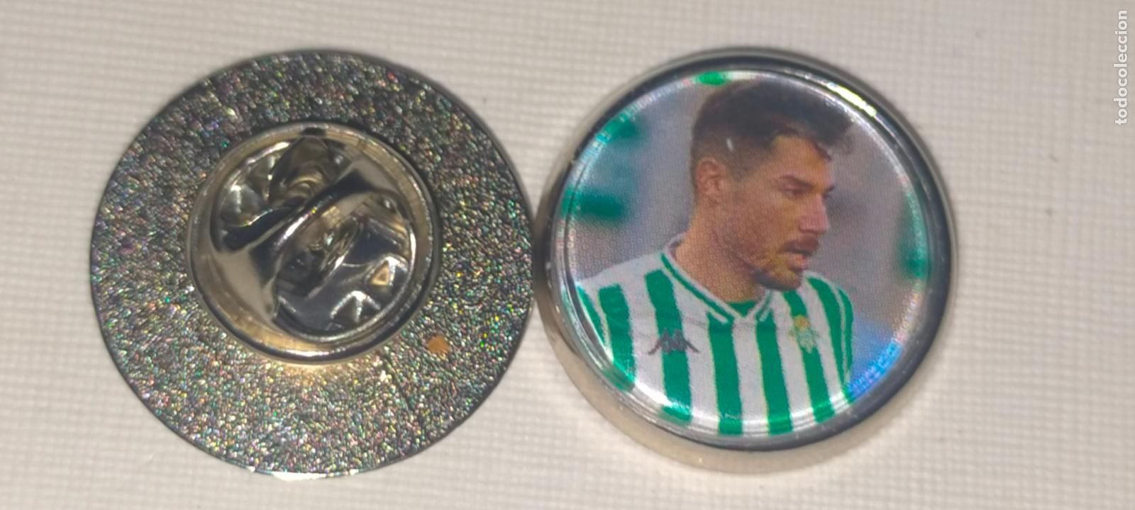 Collection pins: PIN REDONDO METAL - FUTBOL EQUIPO COMPONENTE O JUGADOR CLUB REAL BETIS BALOMPIE