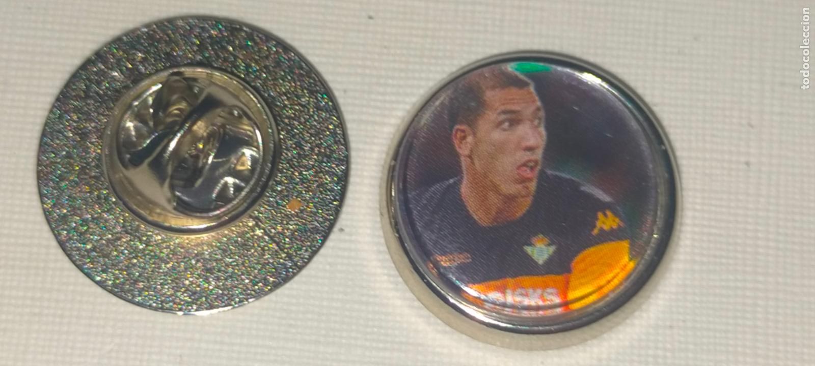 Pins de cole&ccedil;&atilde;o: PIN REDONDO METAL - FUTBOL EQUIPO COMPONENTE O JUGADOR CLUB REAL BETIS BALOMPIE