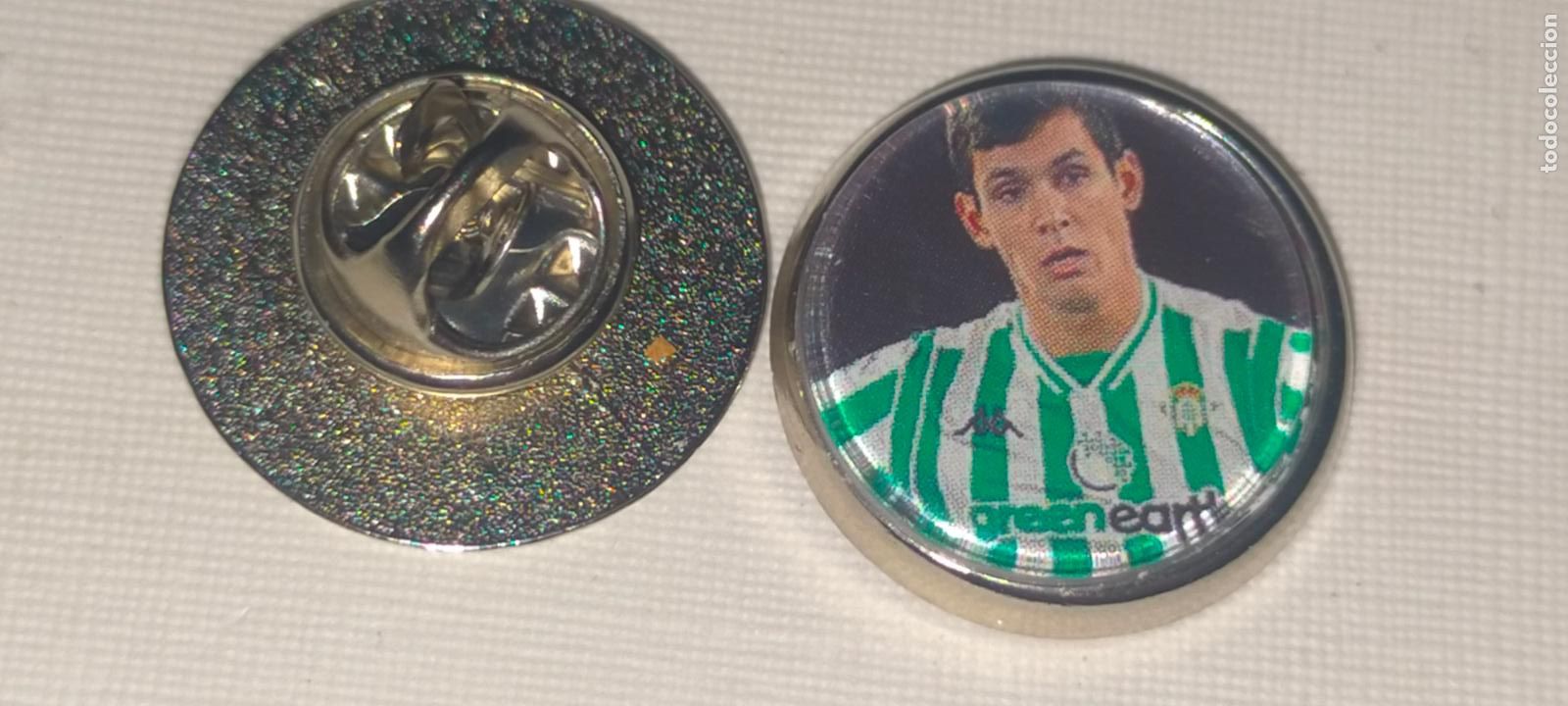 Pins de cole&ccedil;&atilde;o: PIN REDONDO METAL - FUTBOL EQUIPO COMPONENTE O JUGADOR CLUB REAL BETIS BALOMPIE