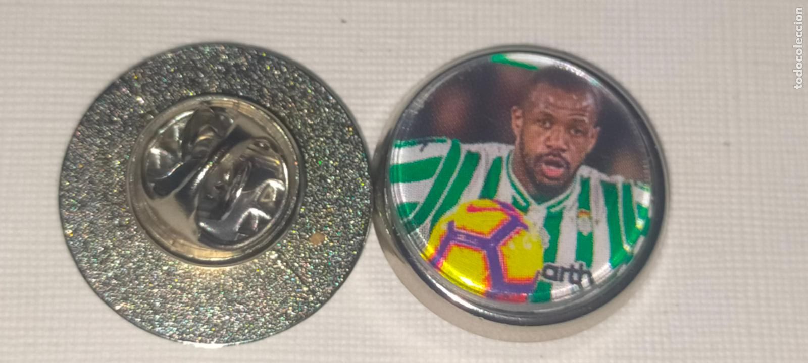 Collection pins: PIN REDONDO METAL - FUTBOL EQUIPO COMPONENTE O JUGADOR CLUB REAL BETIS BALOMPIE