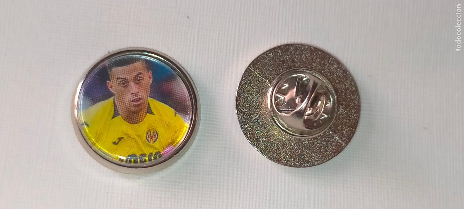 Collection pins: PIN REDONDO METAL - FUTBOL EQUIPO COMPONENTE JUGADOR f&uacute;tbol CLUB villareal