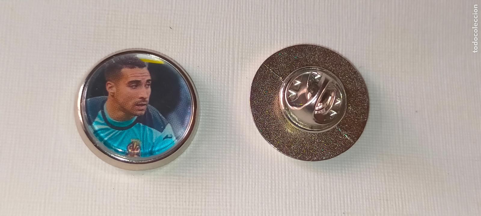 Pins de cole&ccedil;&atilde;o: PIN REDONDO METAL - FUTBOL EQUIPO COMPONENTE JUGADOR f&uacute;tbol CLUB villareal