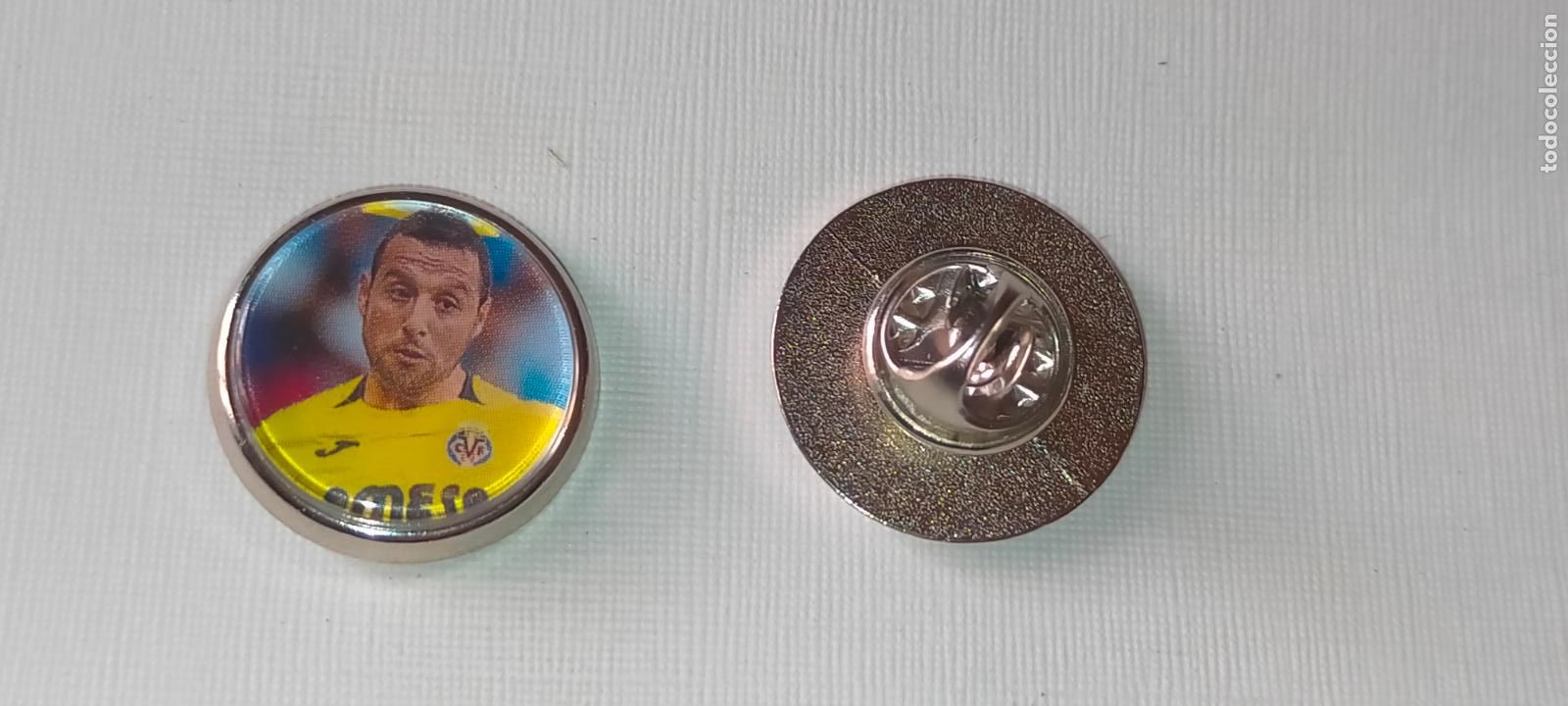 Pins de cole&ccedil;&atilde;o: PIN REDONDO METAL - FUTBOL EQUIPO COMPONENTE JUGADOR f&uacute;tbol CLUB villareal