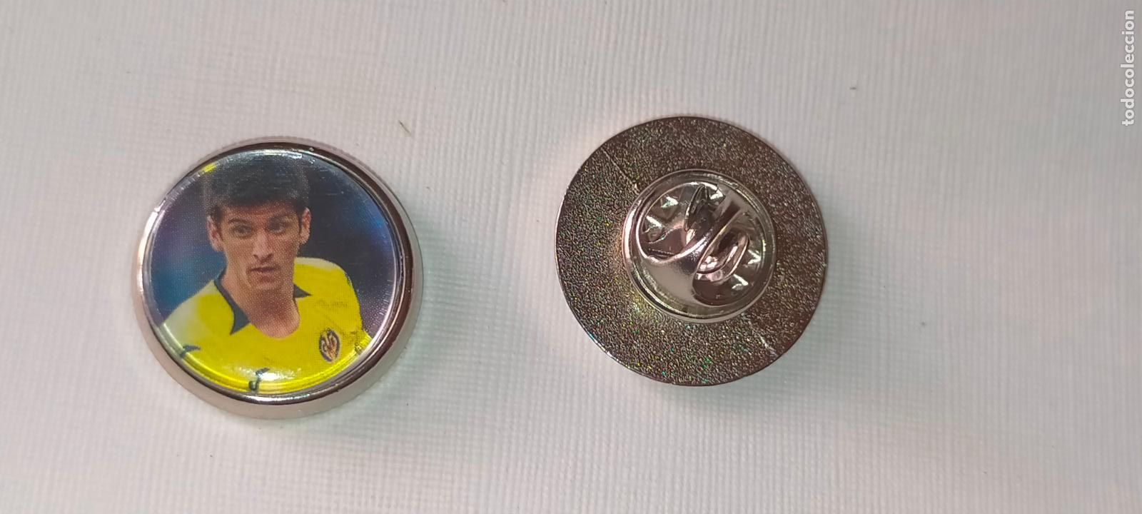 Pins de cole&ccedil;&atilde;o: PIN REDONDO METAL - FUTBOL EQUIPO COMPONENTE JUGADOR f&uacute;tbol CLUB villareal