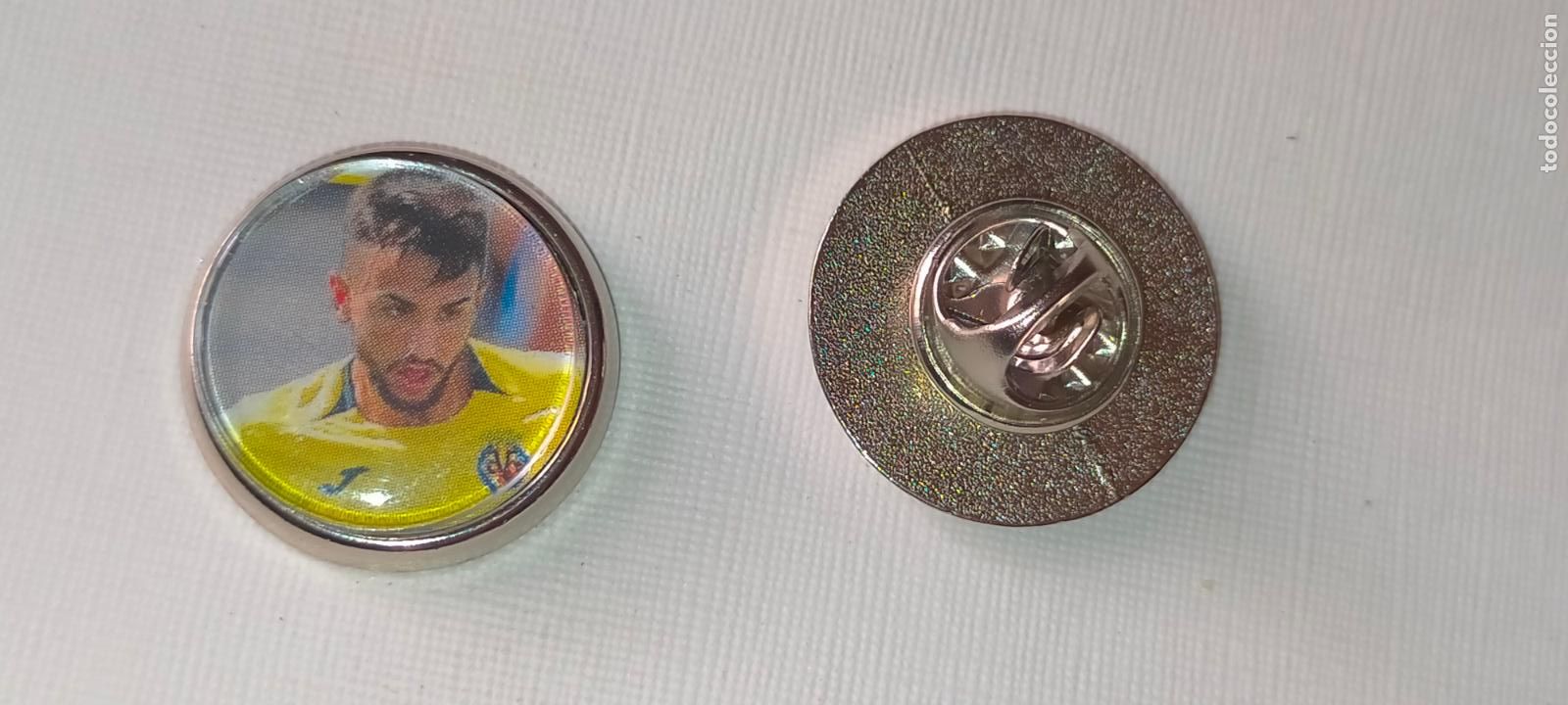 Pins de cole&ccedil;&atilde;o: PIN REDONDO METAL - FUTBOL EQUIPO COMPONENTE JUGADOR f&uacute;tbol CLUB villareal