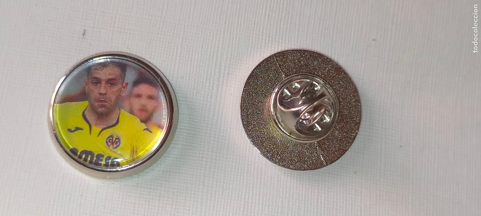 Pins de cole&ccedil;&atilde;o: PIN REDONDO METAL - FUTBOL EQUIPO COMPONENTE JUGADOR f&uacute;tbol CLUB villareal