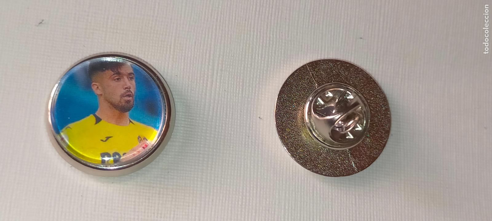 Pins de cole&ccedil;&atilde;o: PIN REDONDO METAL - FUTBOL EQUIPO COMPONENTE JUGADOR f&uacute;tbol CLUB villareal