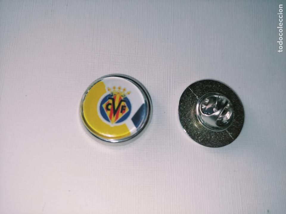Pins de cole&ccedil;&atilde;o: PIN REDONDO METAL - FUTBOL EQUIPO COMPONENTE JUGADOR f&uacute;tbol CLUB villareal escudo