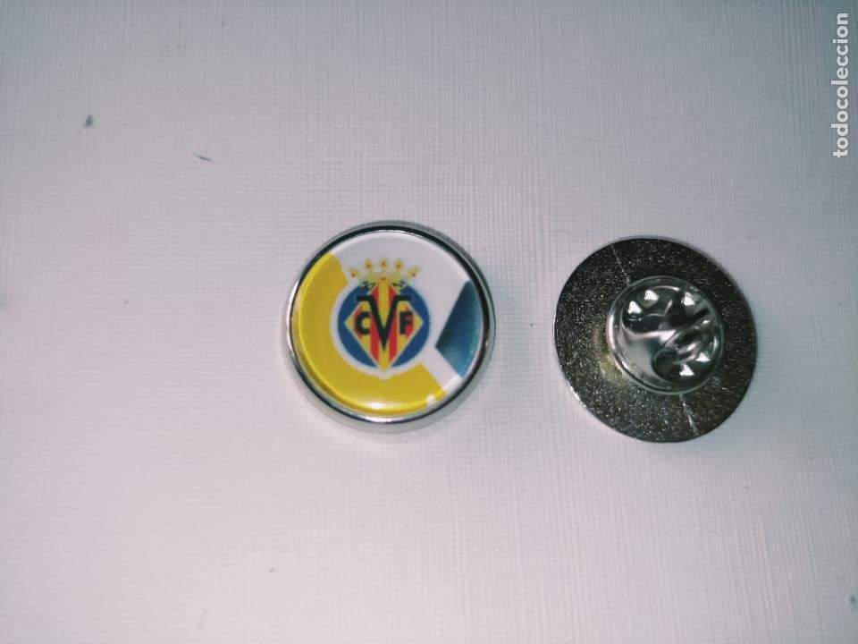 Pins de cole&ccedil;&atilde;o: PIN REDONDO METAL - FUTBOL EQUIPO COMPONENTE JUGADOR f&uacute;tbol CLUB villareal escudo