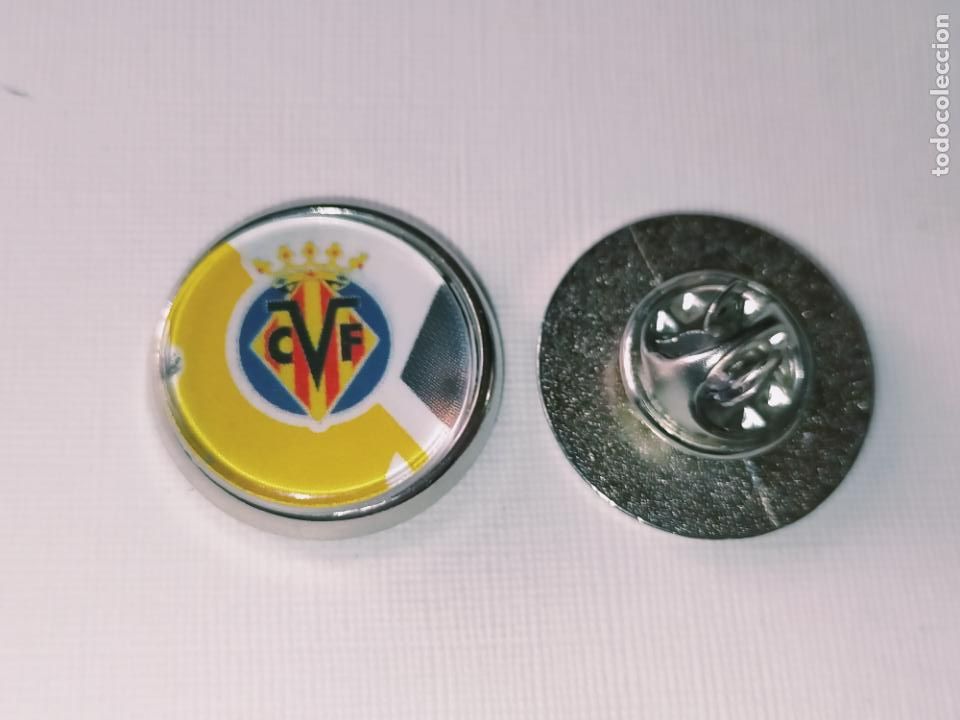 Pins de cole&ccedil;&atilde;o: PIN REDONDO METAL - FUTBOL EQUIPO COMPONENTE JUGADOR f&uacute;tbol CLUB villareal escudo