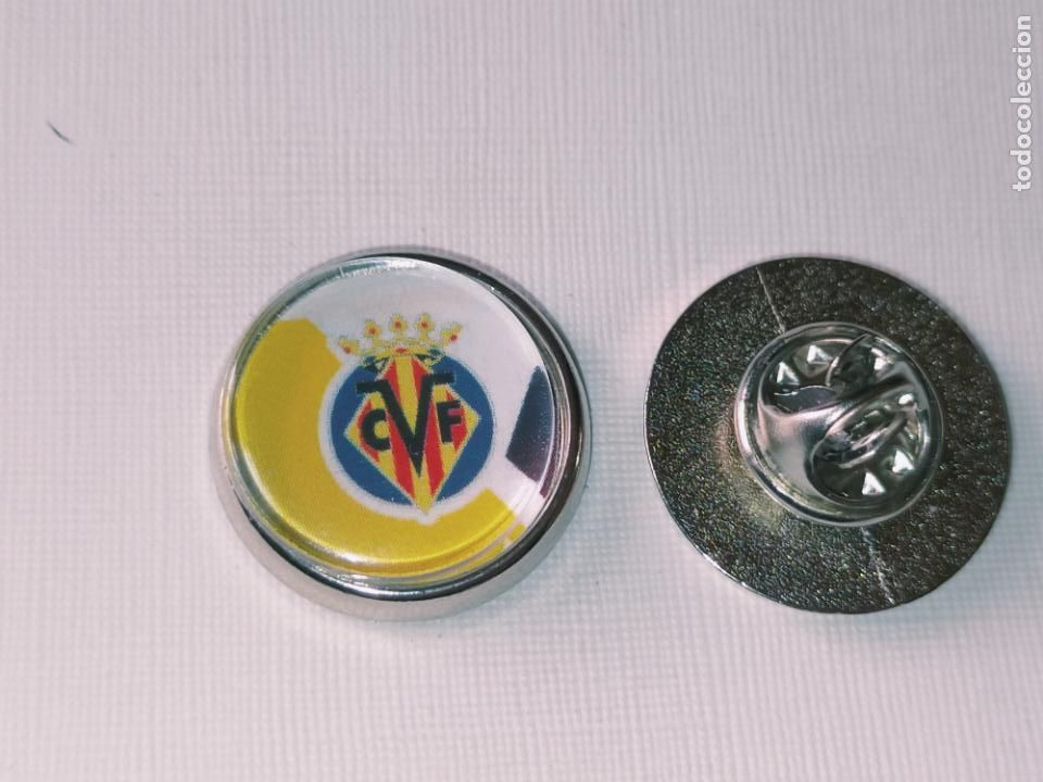 Pins de cole&ccedil;&atilde;o: PIN REDONDO METAL - FUTBOL EQUIPO COMPONENTE JUGADOR f&uacute;tbol CLUB villareal escudo