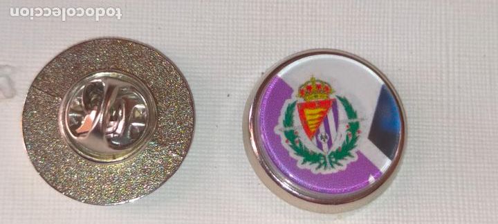 Sammlung von Pins: PIN REDONDO METAL - FUTBOL EQUIPO COMPONENTE JUGADOR f&uacute;tbol CLUB valladolid escudo