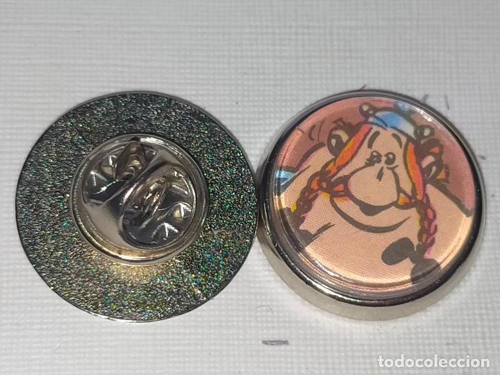 Pins de colecci&oacute;n: PIN REDONDO METAL - dibujos animados c&oacute;mic Ast&eacute;rix y Ob&eacute;lix