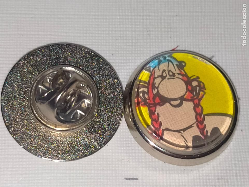 Pins de colecci&oacute;n: PIN REDONDO METAL - dibujos animados c&oacute;mic Ast&eacute;rix y Ob&eacute;lix