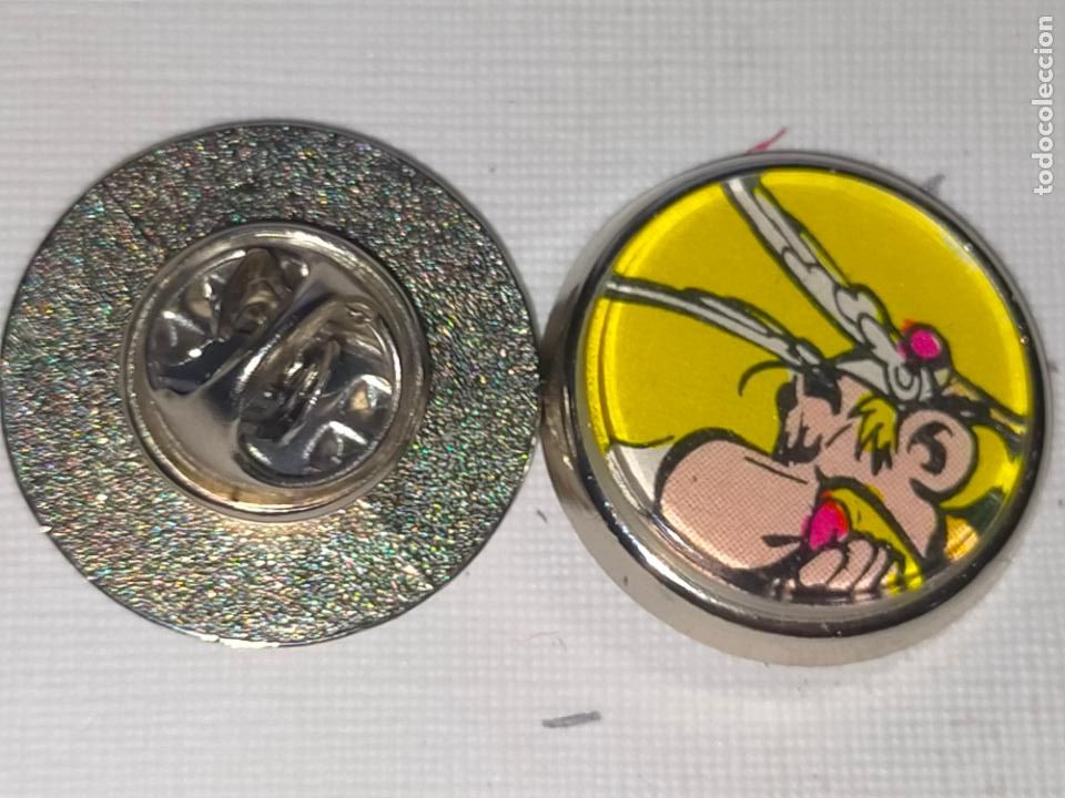 Pins de cole&ccedil;&atilde;o: PIN REDONDO METAL - dibujos animados c&oacute;mic Ast&eacute;rix y Ob&eacute;lix