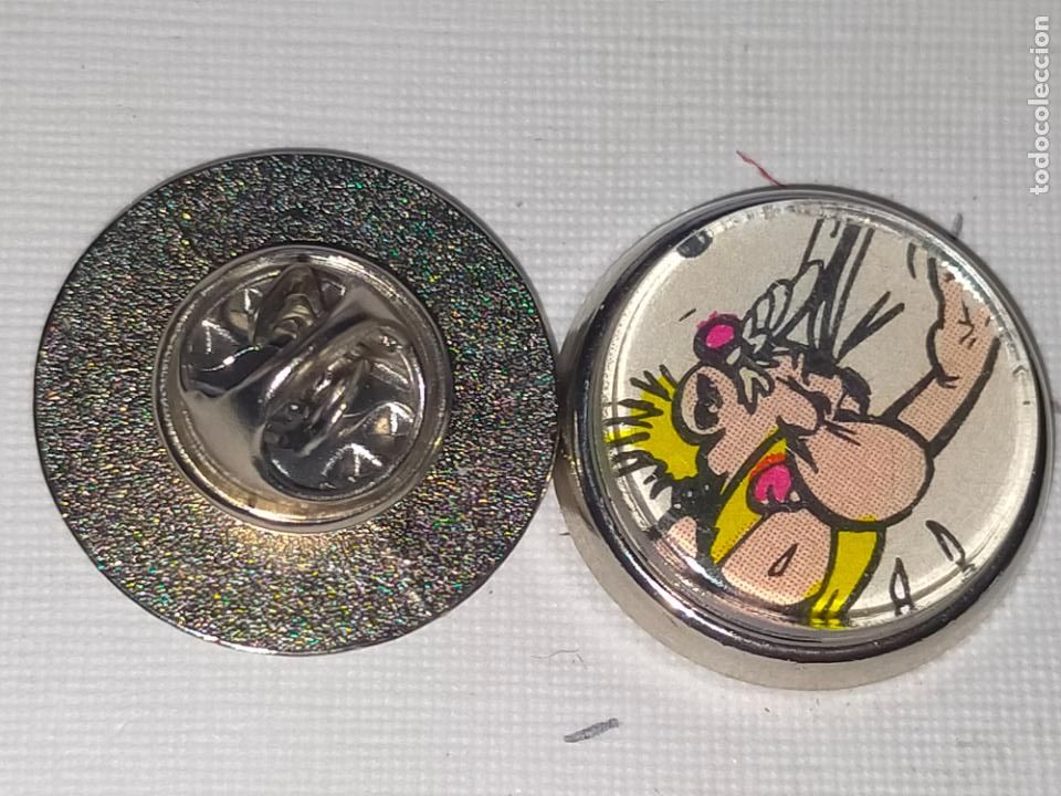 Collection pins: PIN REDONDO METAL - dibujos animados c&oacute;mic Ast&eacute;rix y Ob&eacute;lix
