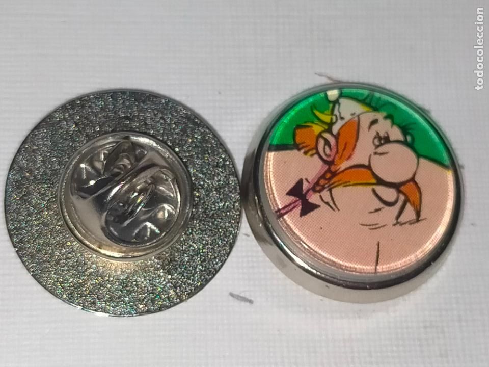 Pins de colecci&oacute;n: PIN REDONDO METAL - dibujos animados c&oacute;mic Ast&eacute;rix y Ob&eacute;lix