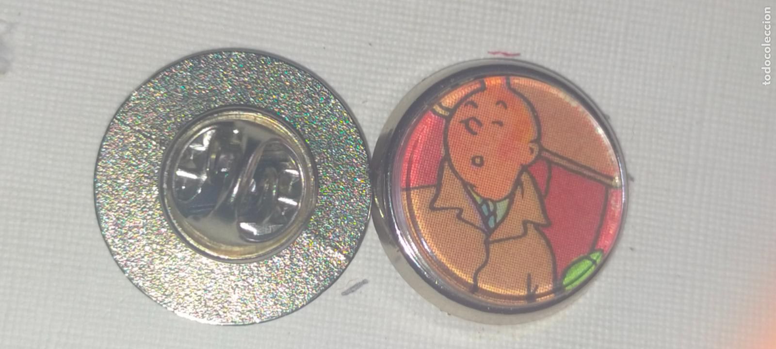 Pins de colecci&oacute;n: PIN REDONDO METAL - dibujos animados c&oacute;mic las aventuras de Tint&iacute;n y mil&uacute;